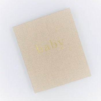 Baby Journal Linen the first year
