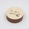 two months old milestone wooden plaque