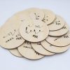 Wooden milestone discs