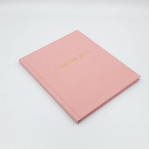 baby keepsake book raising you pink