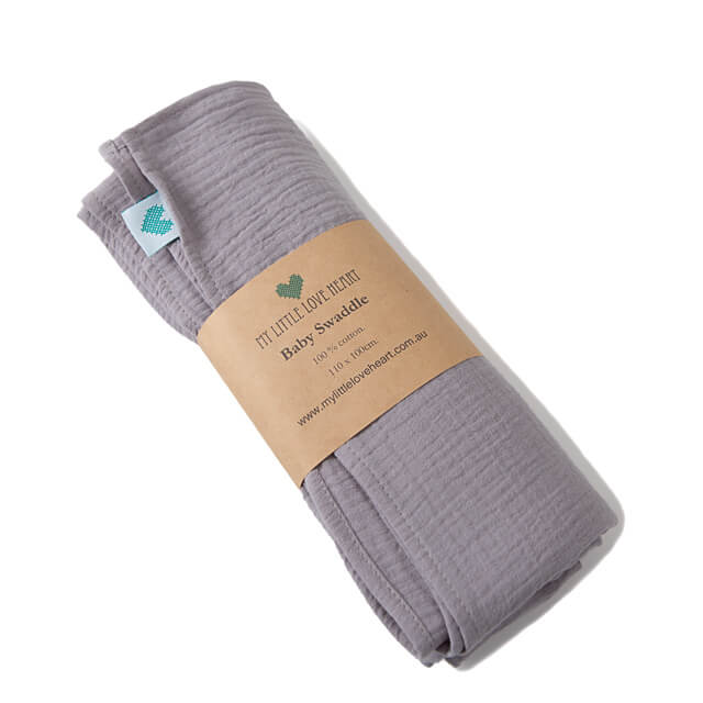 baby swaddle grey colour in packaging