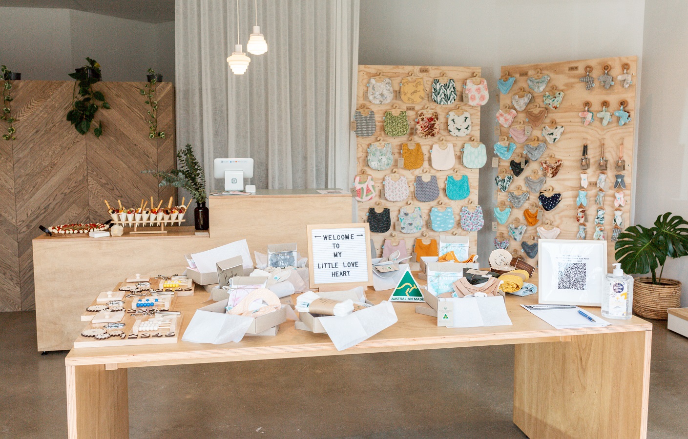 Baby gifts at the My Little Love Heart Shop in Perth