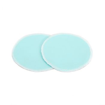 reusable pads for nursing aqua colour front