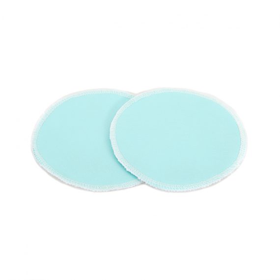reusable pads for nursing aqua colour front