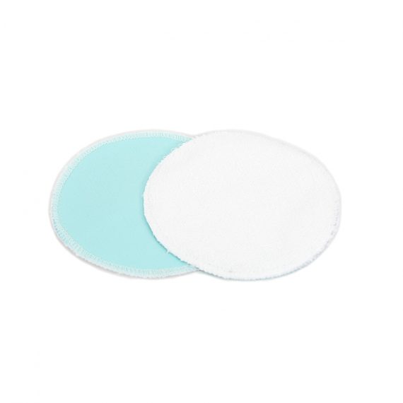 reusable pads aqua colour front and back