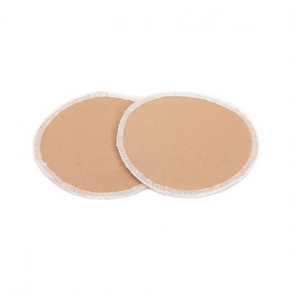 reusable pads tan brown colour front