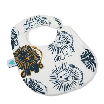 Small Boys Bibs in lion print front