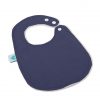 small snap bib in yale blue colour front view
