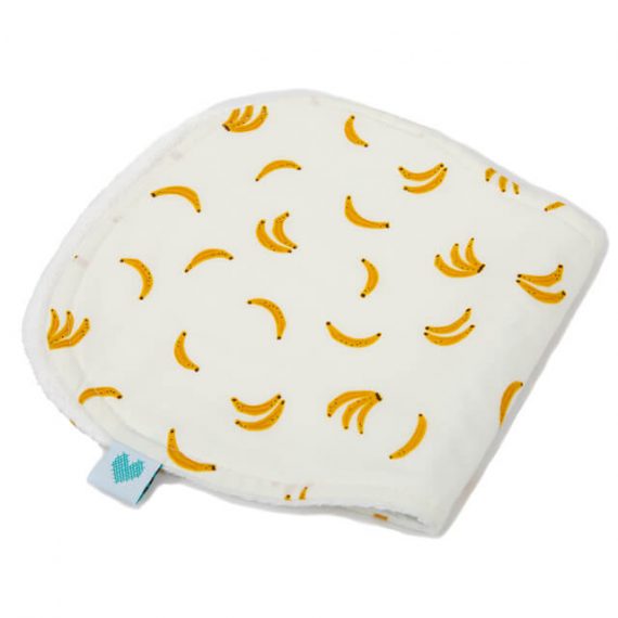 spit up cloths bananas print