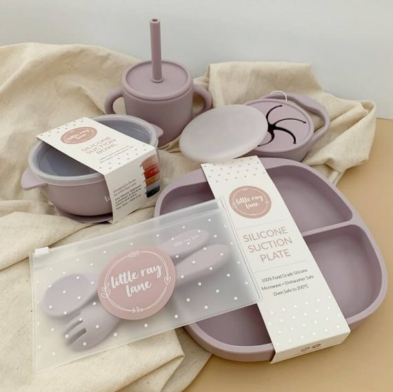 baby feeding accessories lilac colour