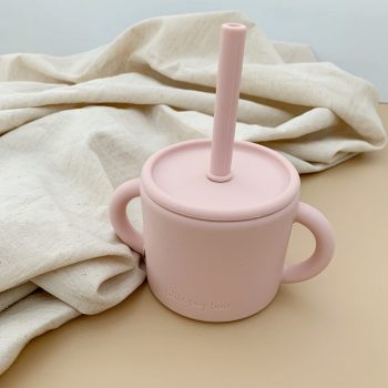 training cups blush with straw