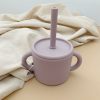 training cups dusty lilac with straw