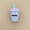 perth babychino cups in marsh mellow print with straw