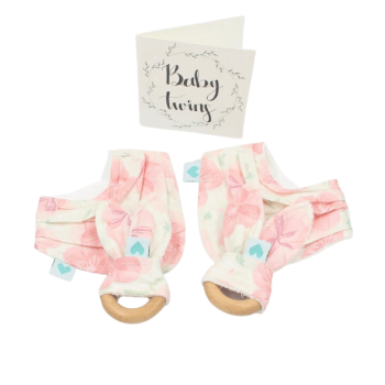 Twins baby set in blossoms print