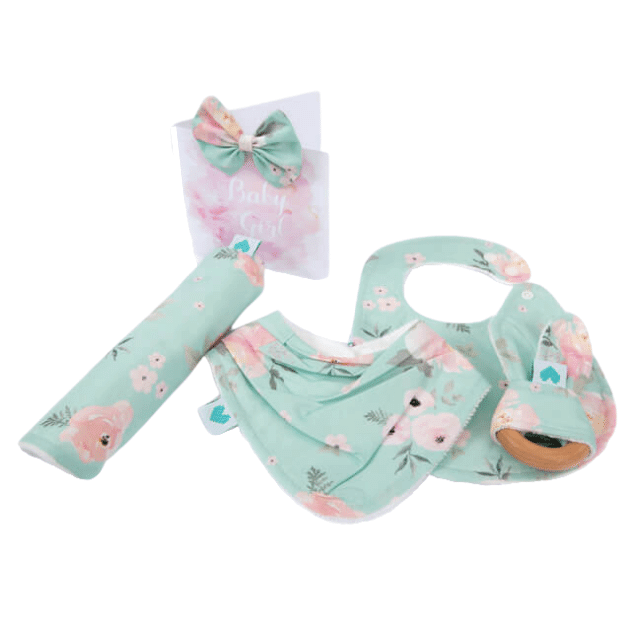 Organic baby hampers in floral dream print