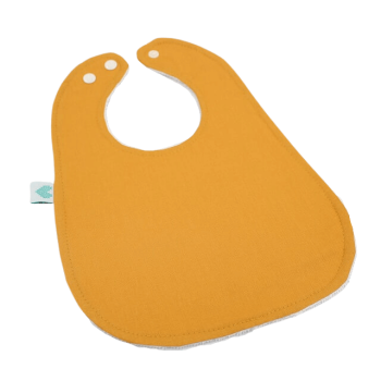 Plain bibs in mustard colour