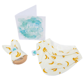new baby gift in bananas print