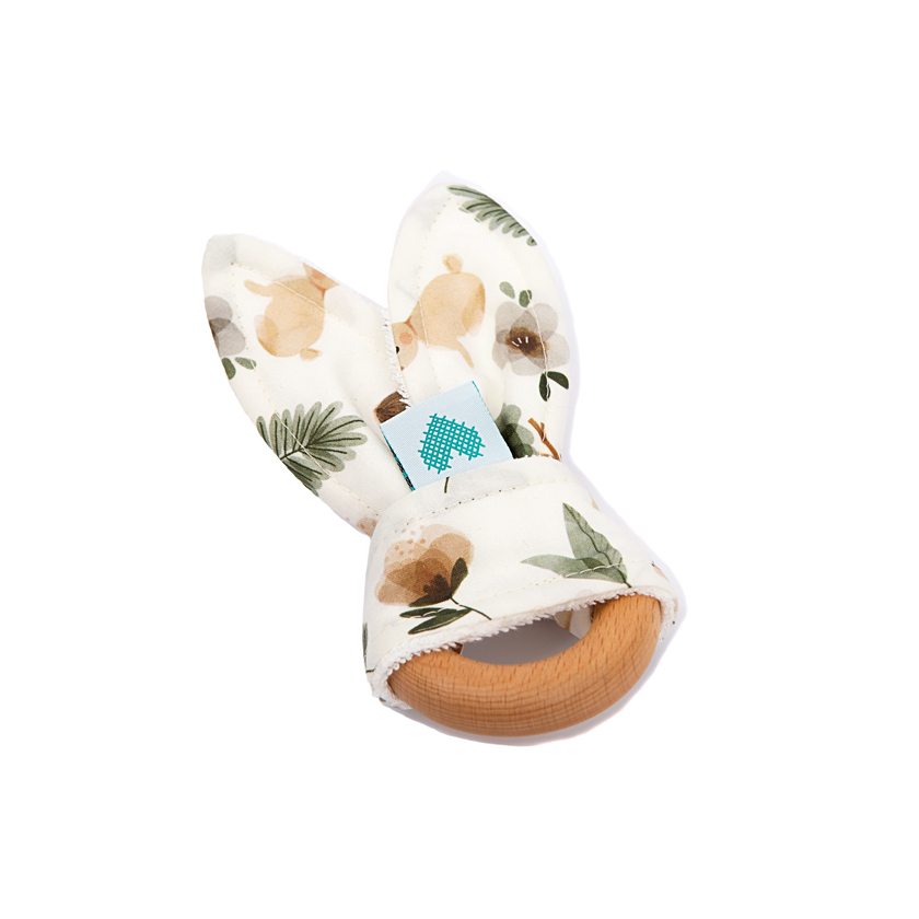 Teether rabbits print