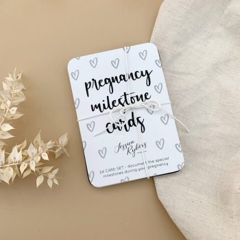 pregnancy milestone card