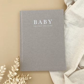 Baby Book - Birth to Five Years - Grey