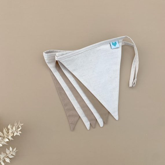 Nursery Bunting Oatmeal and Tan Brown Together HR
