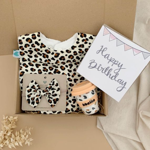Girls First Birthday Gift Set Animals In Packaging