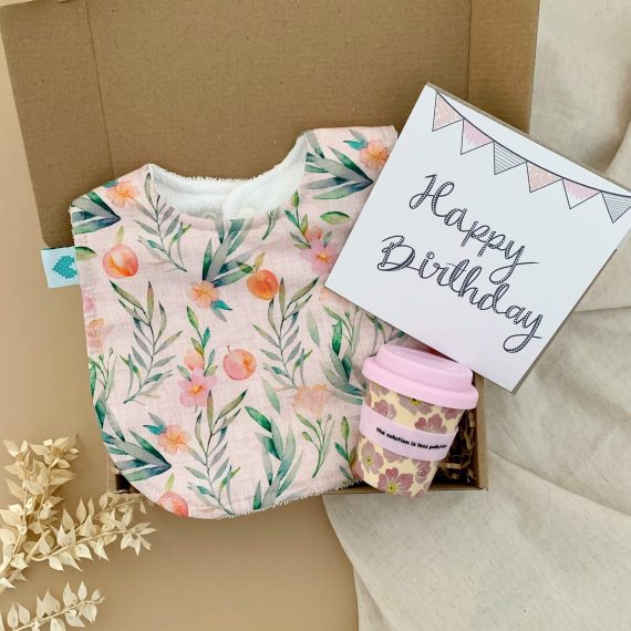 1st Birthday Girls Gift Set Peaches In Packaging