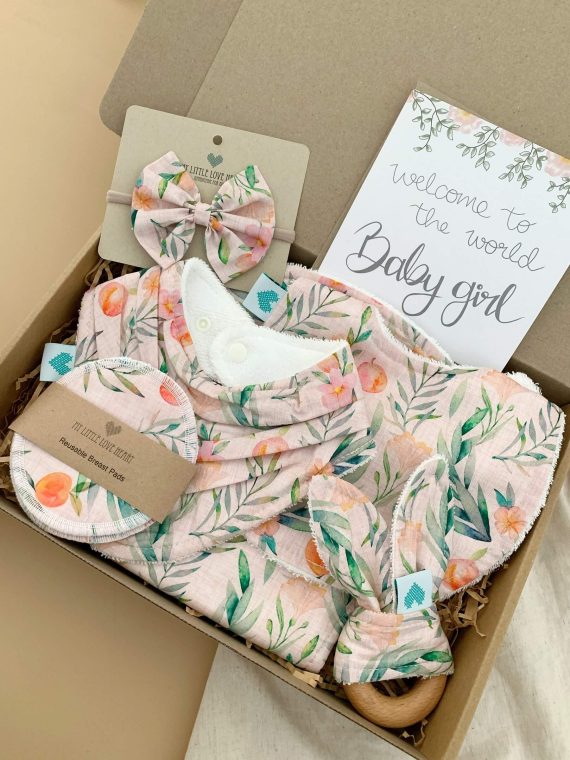 Luxury Girls Newborn Set Peaches In Packaging