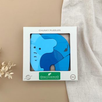 Wooden Chunky Puzzle Elephant Discoveroo Main Image